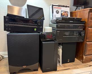 Electronics by Samsung, Klipsch, MK, Onkyo, RCA and Sony