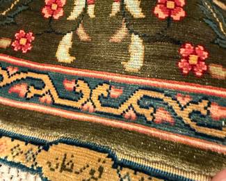 Signed Korhan Silk Carpet
