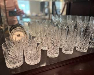 Godinger Crystal Tumblers and double old fashioned glasses