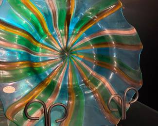 Murano art glass bowl