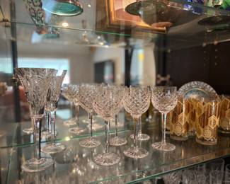 Vintage Waterford Millennium & Waterford Crystal Comeragh Hock Wine Glasses