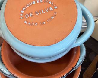 Italian Fabrique de Silva Pottery Bowls