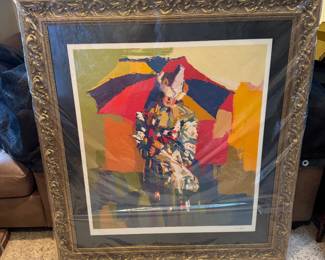 Nicola Simbari “Clown a L’ombrelle” 1979