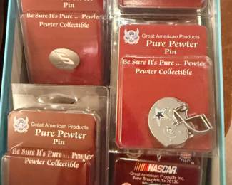 Pewter football hats