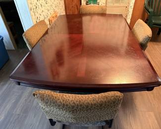 Dining table and chairs