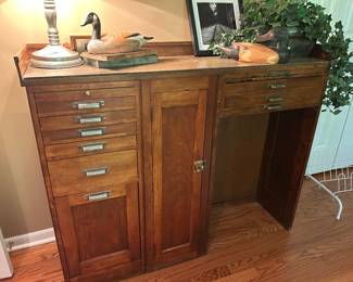 Vtg watch makers cabinet