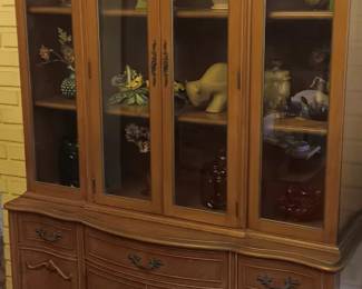 French Provincial China Cabinet