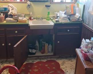 Tons of feminine products and makeup, some new & vintage