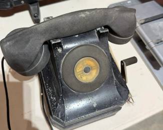 Vintage crank telephone