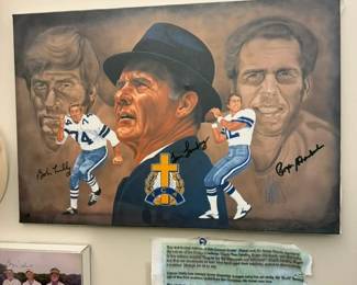 This limited edition hand signed print was obtained by Dr. Railsback at a Fellowship of Christian Athletes golf tournament.