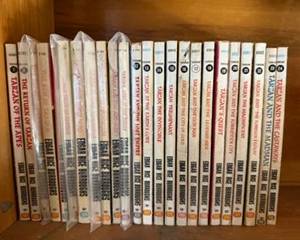 We have a few complete sets that you will find behind the checkout counter. Here is a full set (1-24) of Tarzan paperbacks