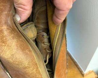 Old pair of golf shoes hidden inside