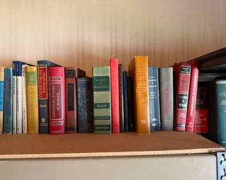 Books upstairs/closer look