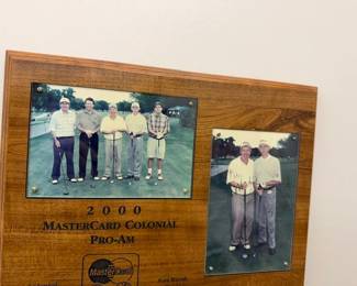 Here is Billy Mayfair playing in the 2000 Mastercard Colonial Pro Am with Dr Railsback. The photo on the right is signed by Mr. Mayfair and Dr. Railsback is standing on his left in both photos.