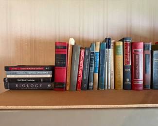 Books upstairs/closer look