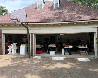 Looking into the garage