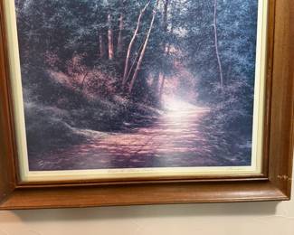 Signed Lithergraph, "Road to Stoney Creek" this art piece is upstairs