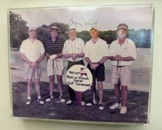 Here is a photo signed by Byron Nelson with Dr. Railsback (our client) standing to his left.