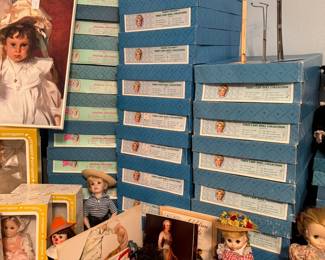 Vintage Madame Aleander "First Ladies of the United States" dolls in boxes