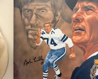 Hand Signed by Bob Lilly.
