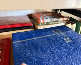 Books upstairs/closer look