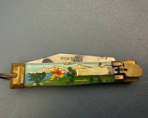 Here is a vintage switch blade from Juarez Mexico