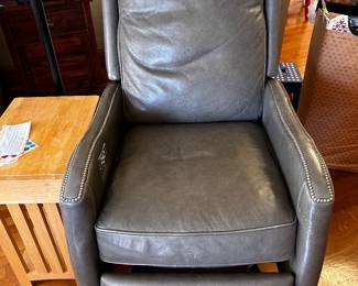 Leather recliner 