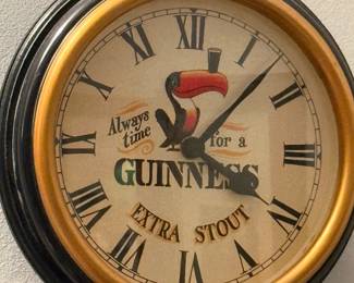 Cute battery operated GUINNESS clock