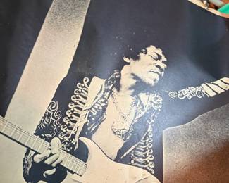 Vintage JIMMI HENDRIX poster ( unframed, as-is)