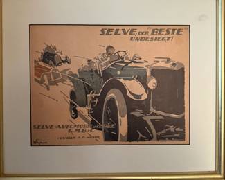 Vintage auto print