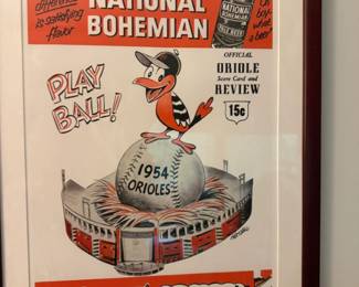 National Bohemian / O's framed poster