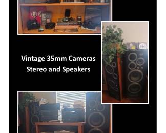 Vintage 35mm Nikon Cameras / E90 Wharfedale Speakers / E30 Wharfedale Spakers / Stereo Equipment / Bose Speakers