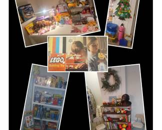Vintage Toys / Lego / Tinker Toys / Fisher Price / Dublo / Puzzels / Alive The Chimp / Masters Of The Universe / Heman / Erector Set / K'nex / Barbie / Hannah Montana / Cast Iron Toys