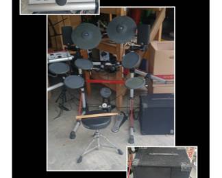 Yamaha Drum Set with Amp