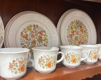 Vintage Corelle Indian Summer patterned dishes