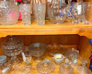 Assorted glassware
