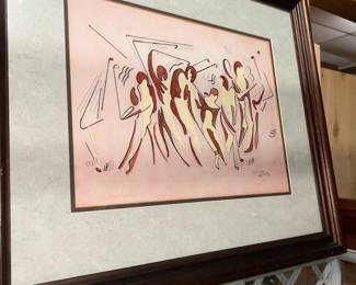 Framed art by local artist