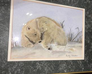 Framed art by local artist