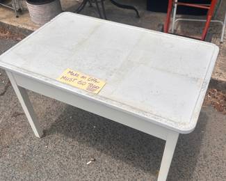 MAKE AN OFFER! MUST GO! Enamel Top Table