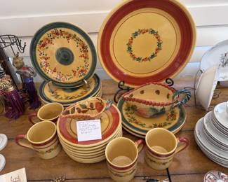 Vintage Terre E Provence fine china set, 23pc