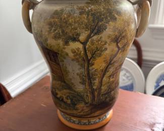 Large Italian painted urn