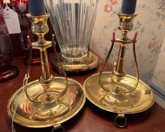 Pair Baldwin sconce candlesticks