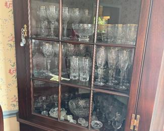 Traditional corner cupboard