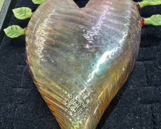 Blown glass heart