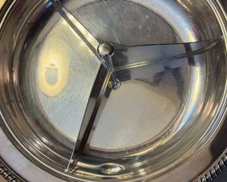 Silverplate divided dish