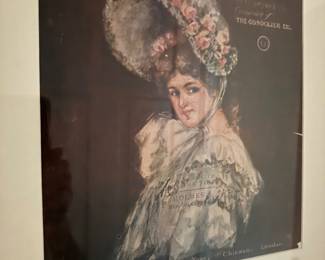 Another framed antique sheet music