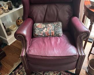 Leather recliner