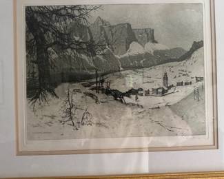 Signed engraving