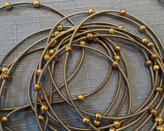 Real piano string bracelets