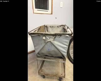 Cotton industrial cart, antique